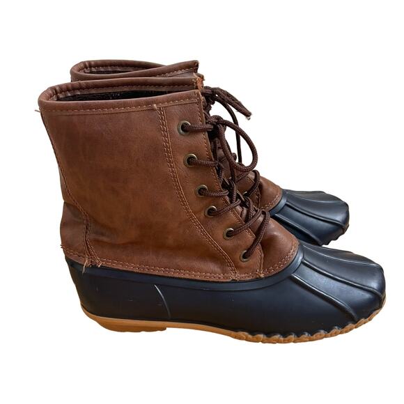 WEATHERPROOF VINTAGE ADAM Brown RAIN DUCK BOOT Mens Size 10 - Picture 2 of 11